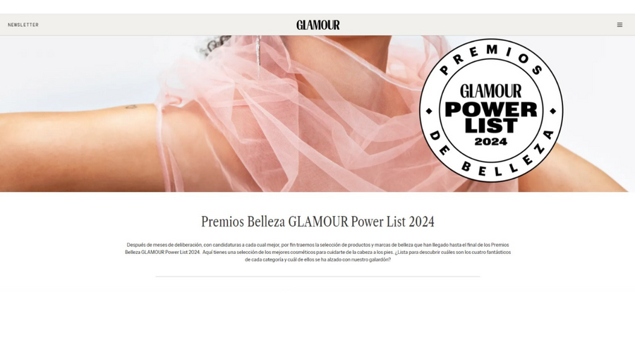 GLO FACE FINALISTA EN LOS PREMIOS GLAMOUR POWER LIST 2024 COMO MEJOR GADGET DE BELLEZA